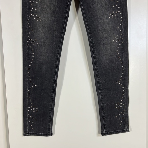 LEVI’S mile high super skinny dark gray studded jeans - Picture 9 of 14